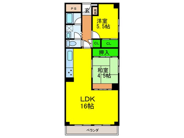 メゾンドール羽衣(113)の物件間取画像